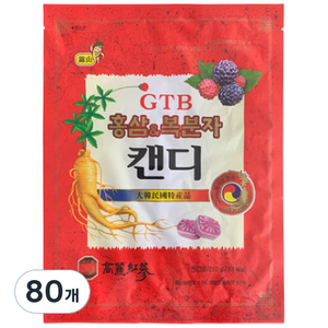 금산이아름답다 홍삼&복분자 캔디, 80개, 200g