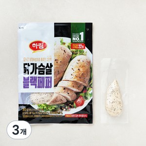 하림 닭가슴살 블랙페퍼, 800g, 1개입, 3개