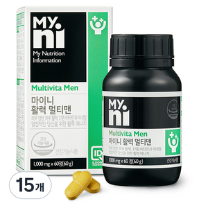 마이니 활력 멀티맨 60g, 60정, 15개