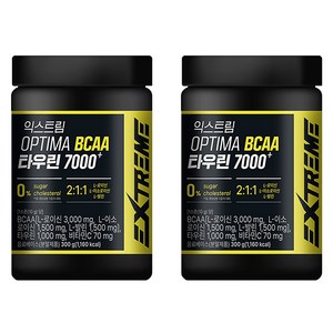 익스트림 옵티마 BCAA 타우린 7000 플러스, 300g, 2개
