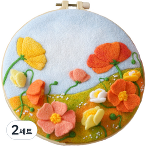 아트세상 DIY 양모펠트 인테리어 소품 액자 만들기 세트, G, 2세트