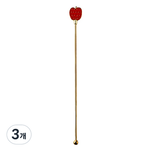 모던하우스 썸머마켓 스테인레스 머들러스틱 20cm, 애플, 3개