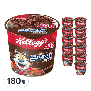 콘푸로스트 다크초코 컵 시리얼, 40g, 180개