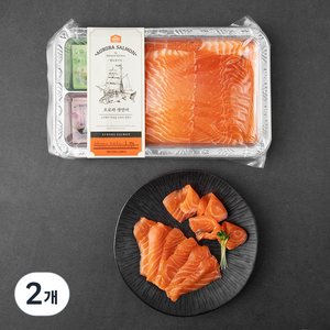 쌜모네키친 노르웨이 오로라 생연어(냉장), 400g, 2개