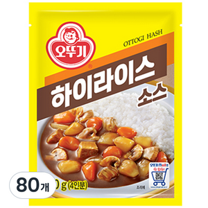 오뚜기 하이라이스 소스, 100g, 80개