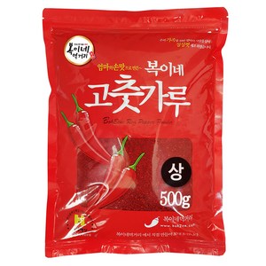 복이네먹거리 중국산 고춧가루 보통맛 김치용상, 500g, 1개