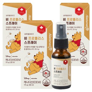 네추럴라이즈 비 프로폴리스 스프레이, 30ml, 3개