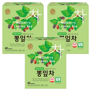 우리차 뽕잎차, 800mg, 40개입, 3개