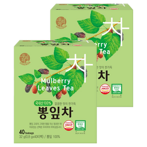 우리차 뽕잎차, 800mg, 40개입, 2개