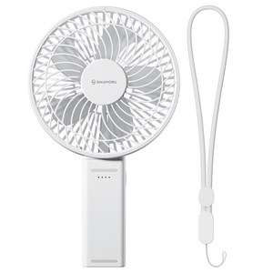 신지모루 BLDC모터 오퓨리엠 대형 빅 와이드팬 휴대용 탁상용 접이식 캠핑용 손 선풍기, OPRM_FAN_WF, 화이트