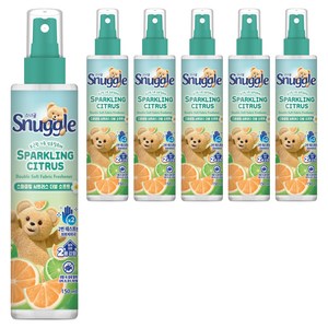 스너글 스파클링 시트러스 더블 소프트 섬유탈취제 본품, 150ml, 6개