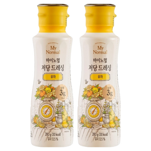 마이노멀 저당 드레싱 유자, 280g, 2개