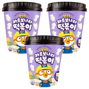 뽀로로 까르보나라 떡볶이, 115g, 3개