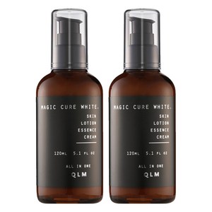 큘라M 남성용 매직 큐어 화이트 올인원, 2개, 120ml