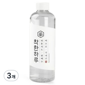 착한하루 피톤치드 편백수, 450ml, 3개