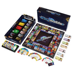 플레이마블 월드와이드 세계여행 보드게임, 혼합 색상, 1개