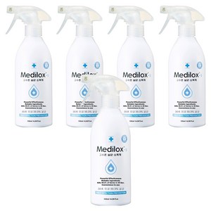 메디록스 S 일반용 고수준 살균 소독 스프레이, 500ml, 5개