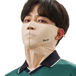 네이팡 넥타입 에어홀 스포츠 훼이스 가드 마스크, 라이트스킨, 1개