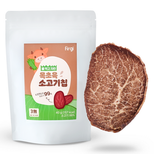 퍼기 풀 먹고 자란 소고기칩, 소고기맛, 40g, 1개 골드박스 특가