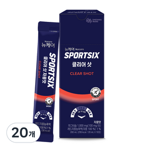 뉴케어스포식스 정품 클리어 샷 헬스보조제, 200ml, 20개