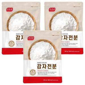 OQB 감자전분, 500g, 3개