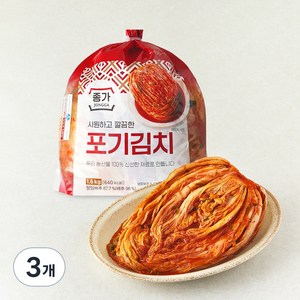 종가 포기김치, 1.6kg, 3개
