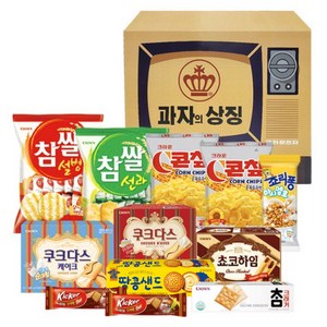 크라운 레트로 tv 과자세트, 과자 10종, 1세트