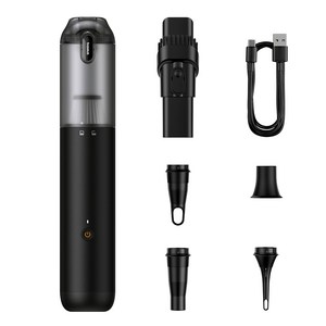 베이스어스 4in1 12000Pa 고흡입력 무선 차량용 진공청소기, A3lite, 블랙