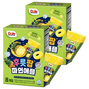 돌 후룻팝 파인애플 8p, 62ml, 2개