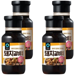 청정원 전통 돼지갈비양념, 280g, 4개