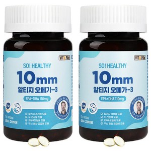 비타파우 반려동물 쏘헬시 10mm 영양제, 180정, 오메가3, 2개