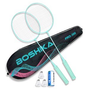 배곧인터내셔널 보시카 배드민턴 라켓 2p + 셔틀콕 3p + 가방 세트 PRO300, PRO300(MT), 1세트