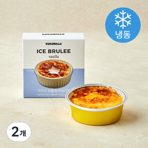 로로멜로 아이스 브륄레 바닐라맛 (냉동), 80g, 2개, 1개입