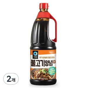 청정원 불고기양념 진, 2kg, 2개