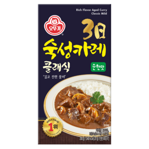 오뚜기 3일 숙성카레 클래식 고형 순한맛, 200g, 1개