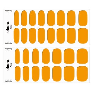오호라 젤스트립 네일 30p 세트, 틴트 오렌지, 1개