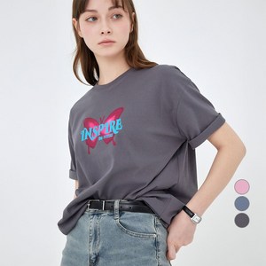 ELLEPARIS ELLE PARIS 여성용 루즈핏 Inspire 반팔 티셔츠 골드박스 특가
