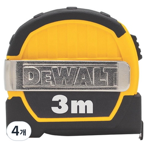 디월트 자동 줄자 DWHT36098-1 3m x 13mm C5104727, 4개
