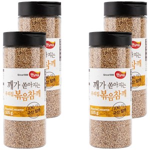 햇님마을 국산 100% 깨가 쏟아지는 우리집 볶음참깨, 105g, 4개