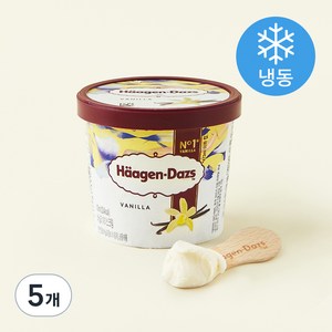 하겐다즈 바닐라 (냉동), 100ml, 1개입, 5개