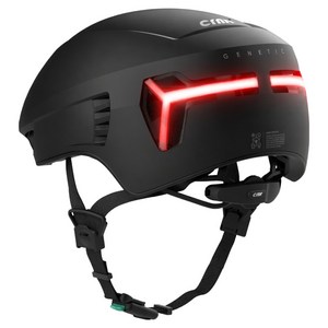 크랭크 LED 스마트 헬멧 제네틱 알파, 블랙, 1개