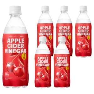 클룹 애사비소다 타트체리 탄산음료, 500ml, 6개