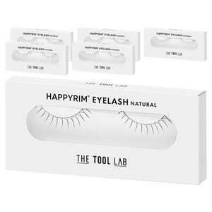 더툴랩 해피림 아이래쉬 내추럴 인조 속눈썹 11 7N 11mm, 블랙, 6개
