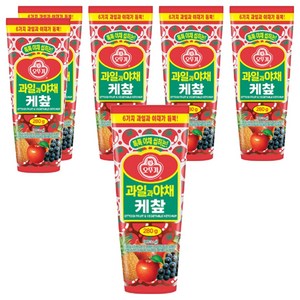 오뚜기 과일과 야채 케찹, 280g, 6개