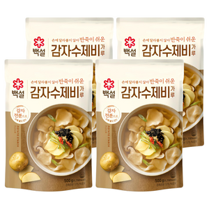 백설 감자수제비 가루, 500g, 4개