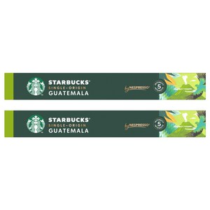 스타벅스 싱글 오리진 과테말라 네스프레소 캡슐커피, 5.2g, 10개입, 2개