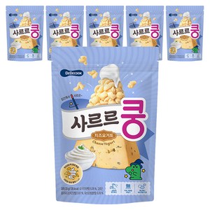 베베쿡 사르르쿵 과자, 치즈요거트맛, 23g, 6개