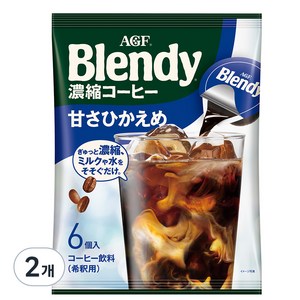 블렌디 포션 커피 라이트 슈거, 18g, 6개입, 2개
