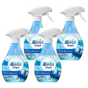 페브리즈 강력탈취 섬유탈취제 상쾌한향 본품, 370ml, 4개