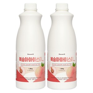 엔칸토 복숭아 아이스티 베이스, 2개, 1.8kg